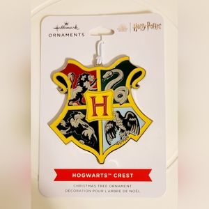 Hallmark HOGWARTS CREST Harry Potter Flat Metal Christmas Tree Ornament